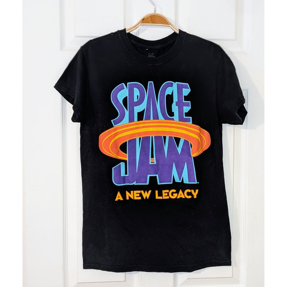 Space Jam A New Legacy Tune Squad Graphic Print‎ T-Shirt Black Size Small